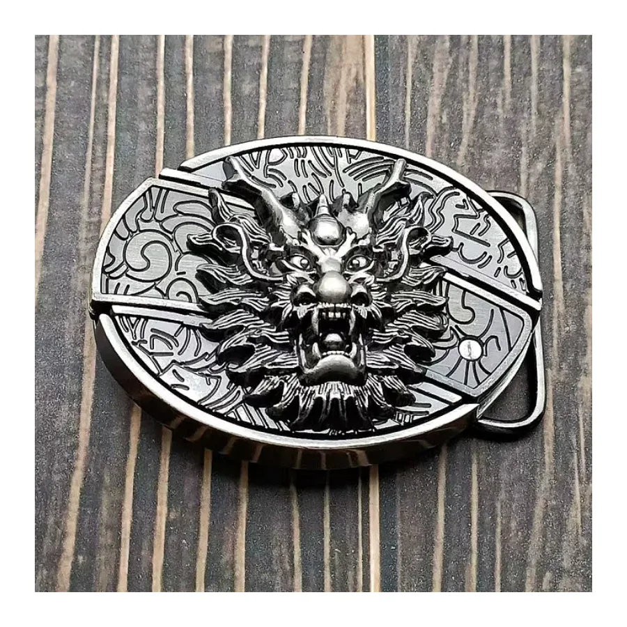 Dragon Head Knife Buckle Belt Buckle Knife