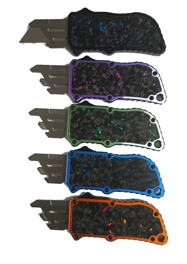 Utility OTF Knife With Colored Inlay - Five-style Set | -Direct