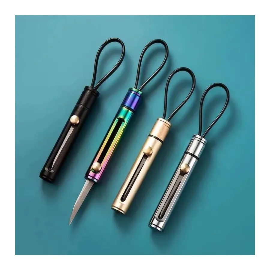 2022 Portable Stainless Steel Knife Key Chain Hanging Gift Mini Outdoor Car Self-defense EDC Tool Pendant Express Knife