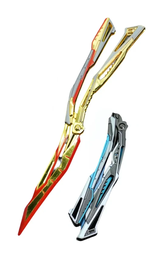 Crossfire Game Peripheral Metal Model Foldable Butterfly Knife Trainer Crafts
