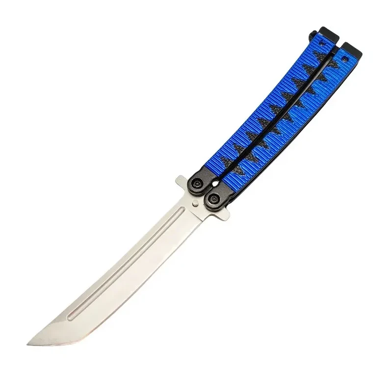 9.5inch Samurai Japanese Style Balisong Butterfly Knife Blue