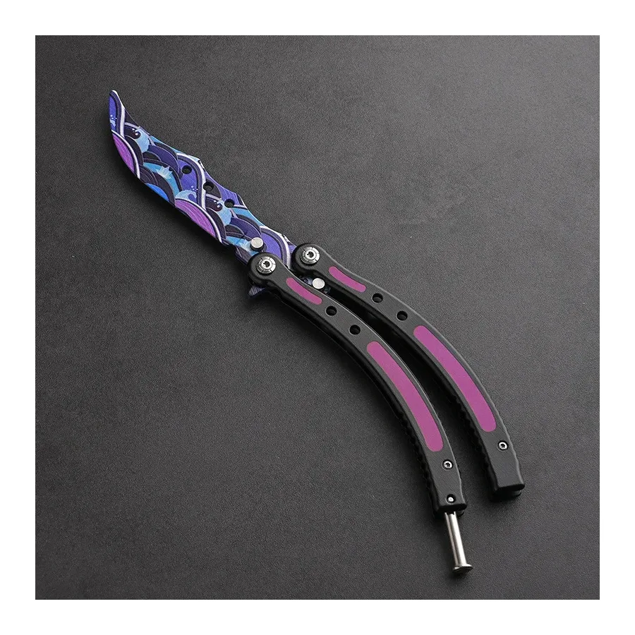 Butterfly Knife Black Pearl- Premium Quality Tactical Folding Knife