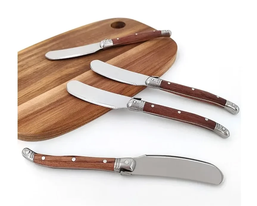 Butter Knife Rosewood Handle Butter Knife Western Style Butter Jam Spatula Stainless Steel Cheese Knife Butter Knife