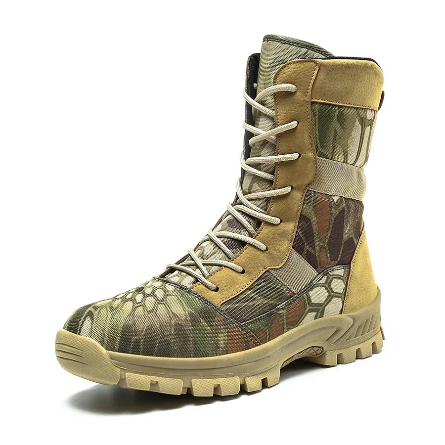 Tactical Boots High Top Outdoor Desert Boots Men's Special Forces Tactical Boots Hiking Boots