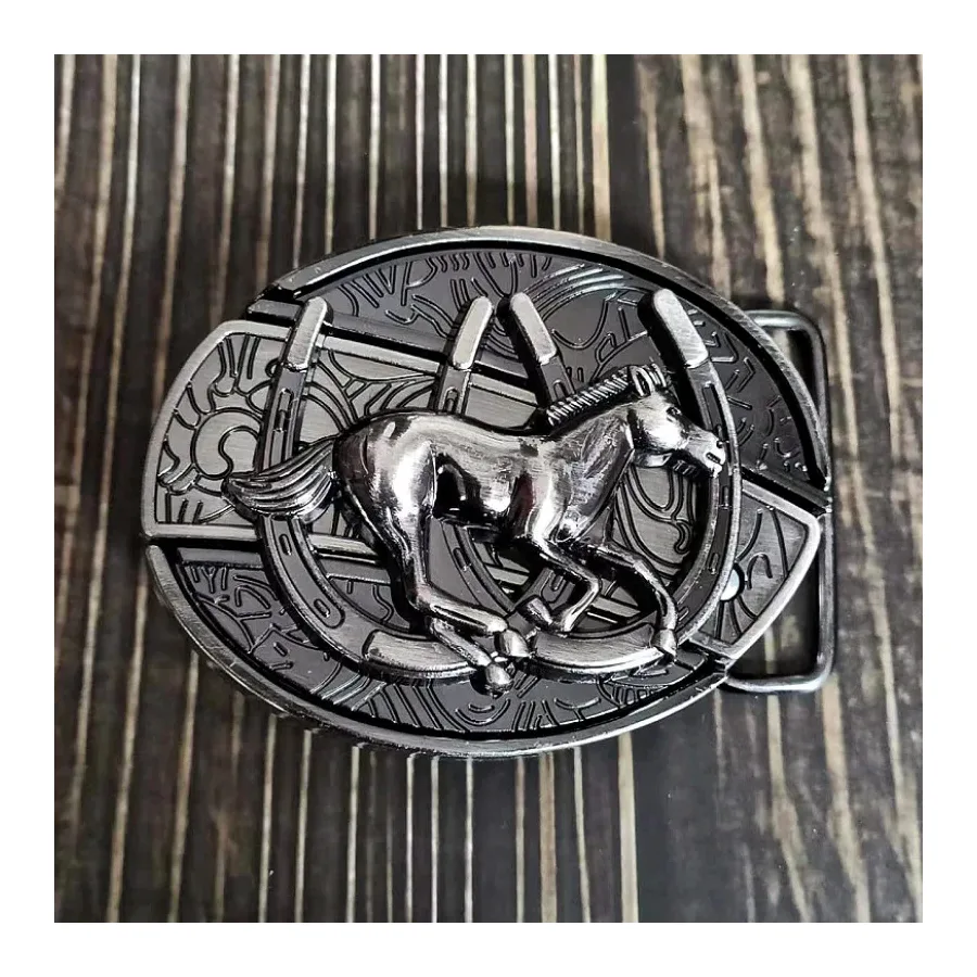 Horse Racing Knife Belt Buckle Knife