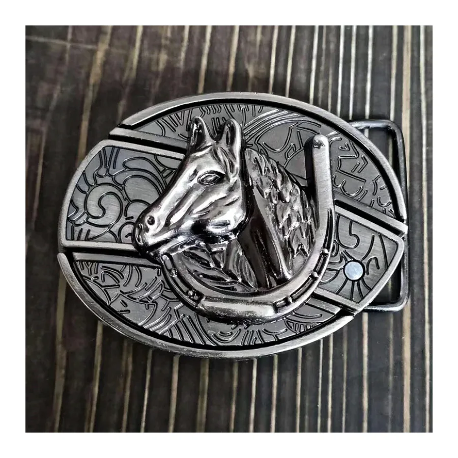Horse Head Knife Belt Buckle Knife