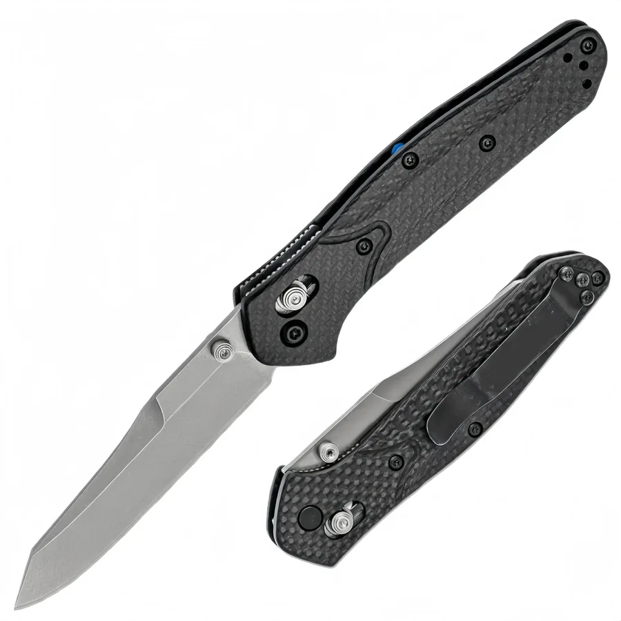 Pocket Knife Carbon Fiber Handle Knife Outdoor Lock Knife