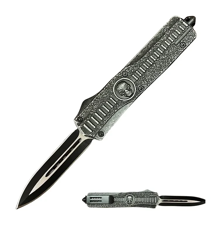 5.5 Inch Vintage Bone OTF Knife