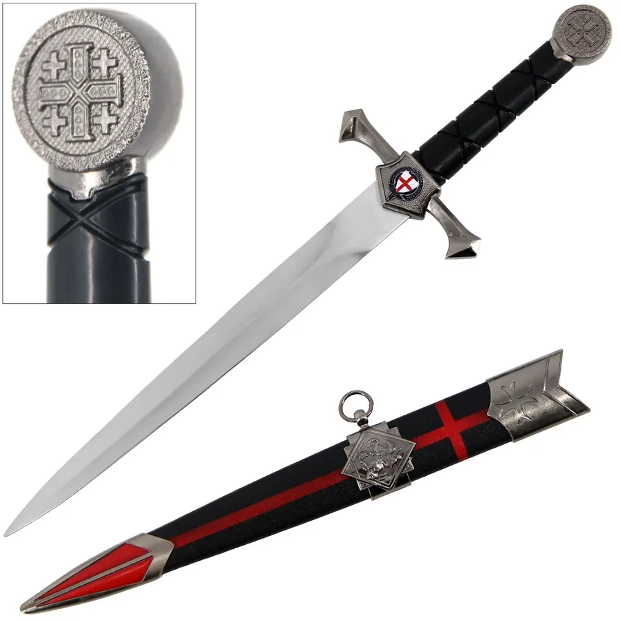 Cross And Shield Templar Dagger
