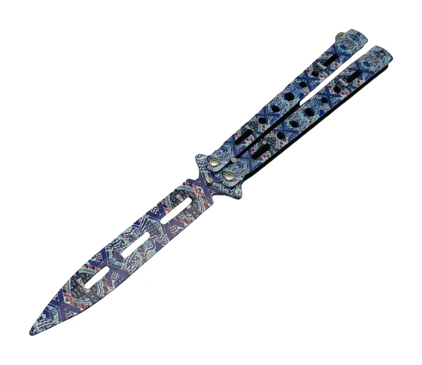 Folding Unsharpened Butterfly Practice Knife Outdoor Csgo Butterfly Knife Training