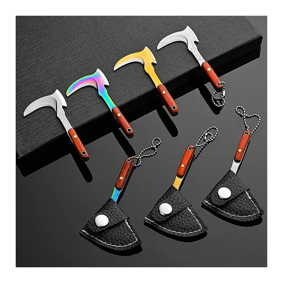 Mini Sickle Pendant Keychain Mini Vegetable Knife