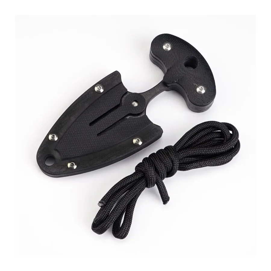 G10 Training Dagger EDC Keychain Pendant White-collar Travel Portable Defense Tool