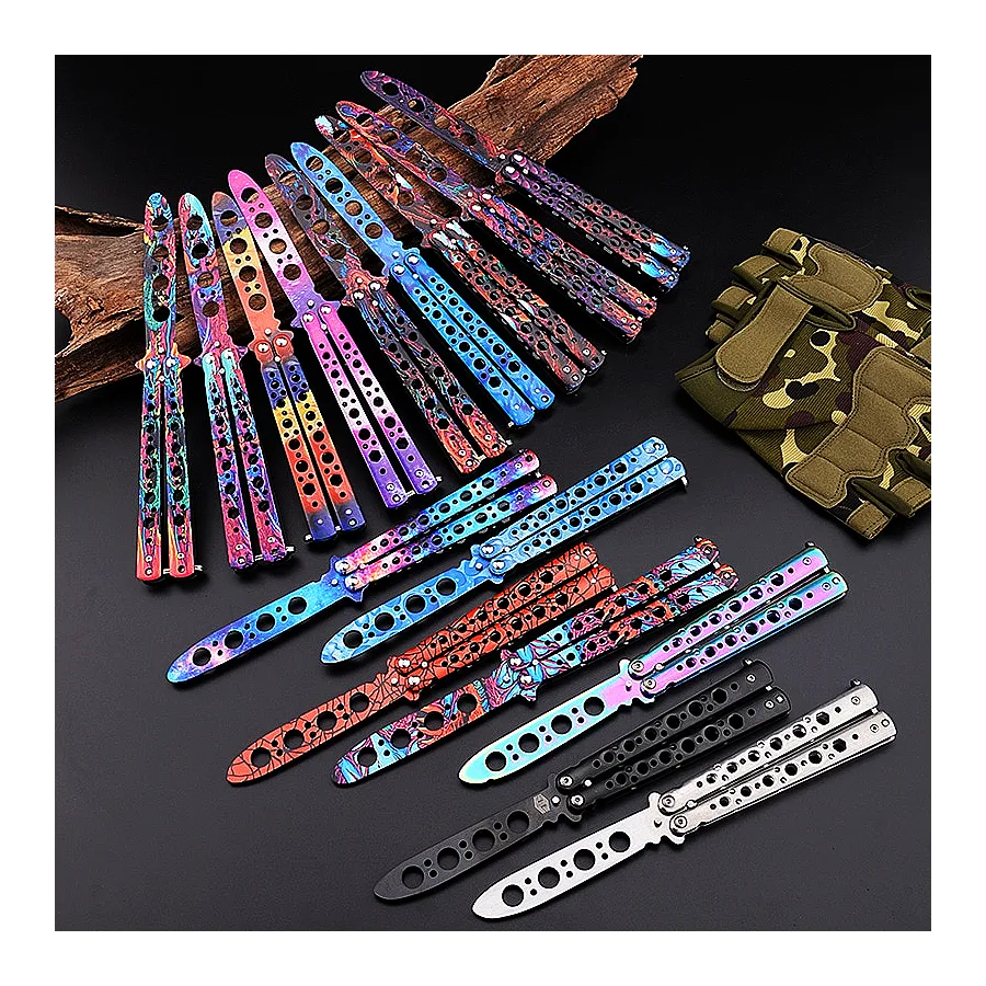 Csgo Training Butterfly Knife，Trainer Folding Practice Games Balisong