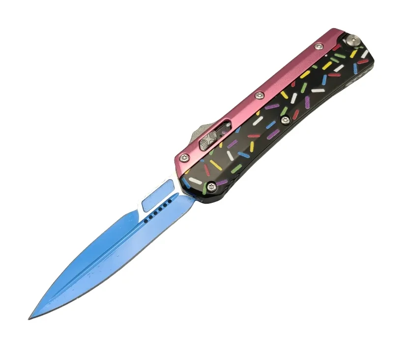 Glykon Dessert Warrior Series OTF Knife, High-tech Pocket Knife For Camping And Self-defense, Zinc Aluminum Handle