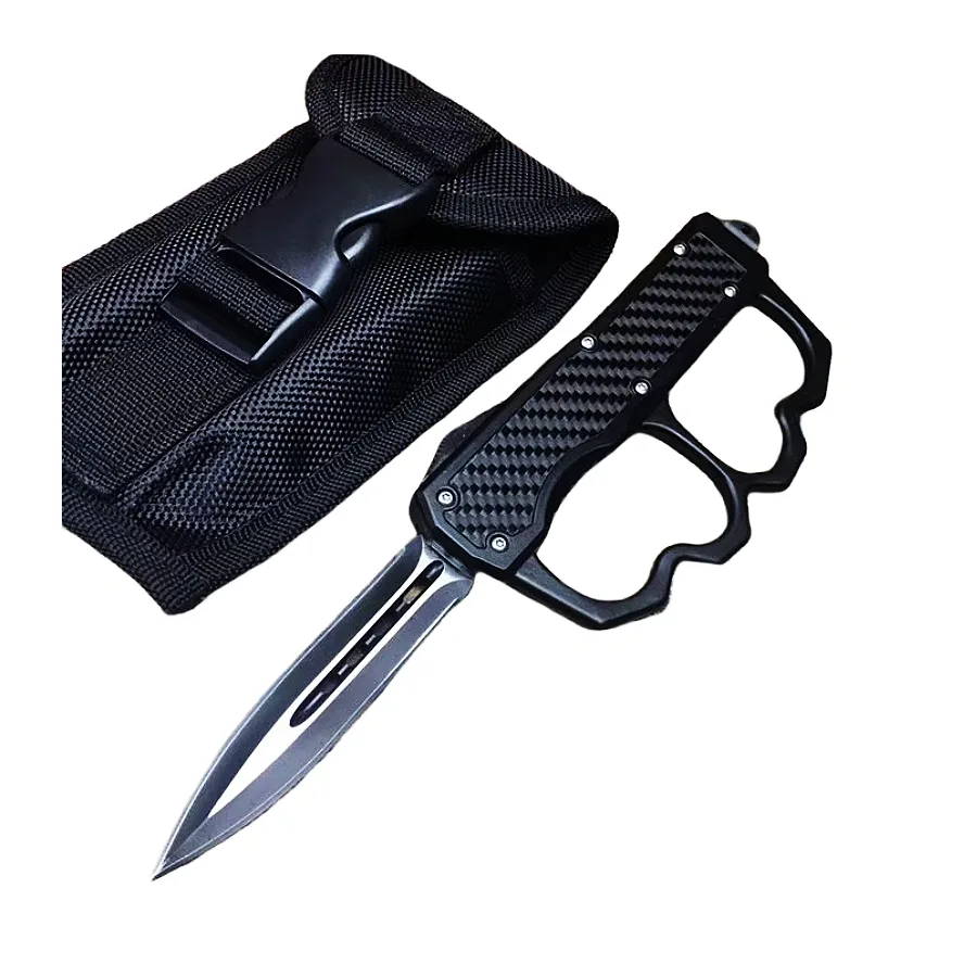 9inch Tactical Trench Knuckle OTF Knife