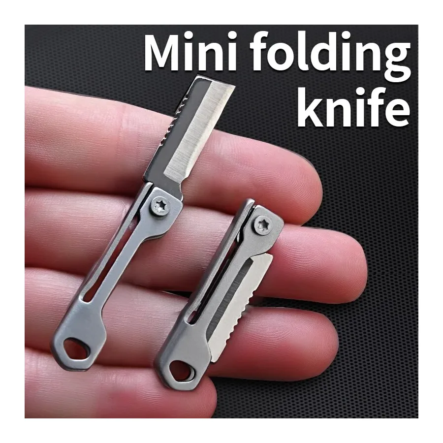Stainless Steel Square Head Mini Folding Knife