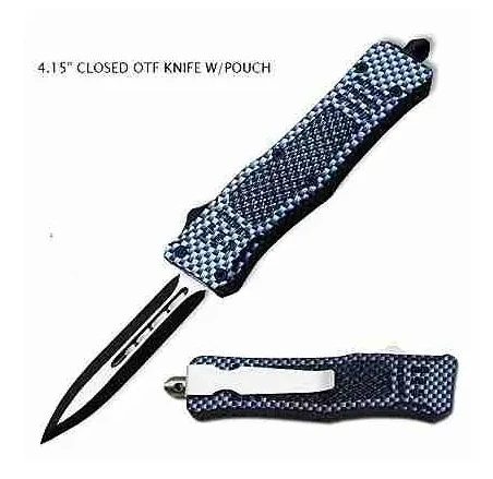 Black And White Handle OTF Knife
