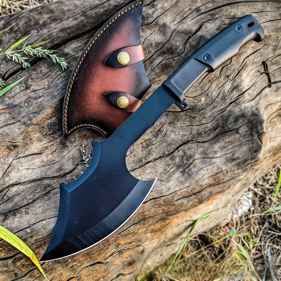 Outdoor Survival Axe Camping Portable High Hardness Portable Self-defense Survival Tactics Wild Chopping Wood Road Axe