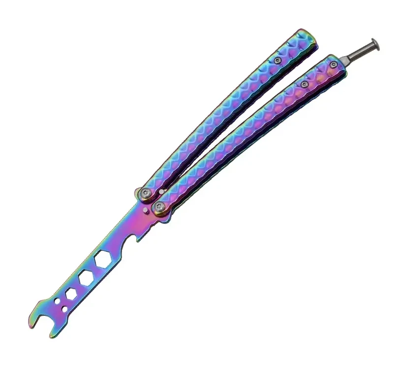 Wrench Butterfly Practice Folding Knife Csgo Butterfly Tool Training Unbladed Butterfly Knife Tool
