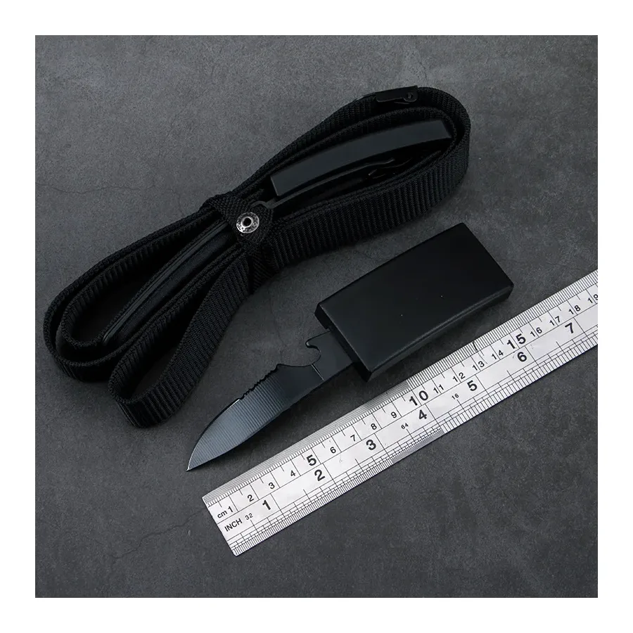 Hide Belt Knife Outdoor Self Defense Knife