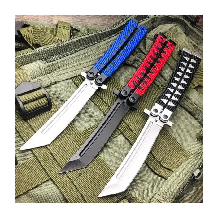 9.5inch Samurai Japanese Style Tanto Blade Butterfly Knife Balisong
