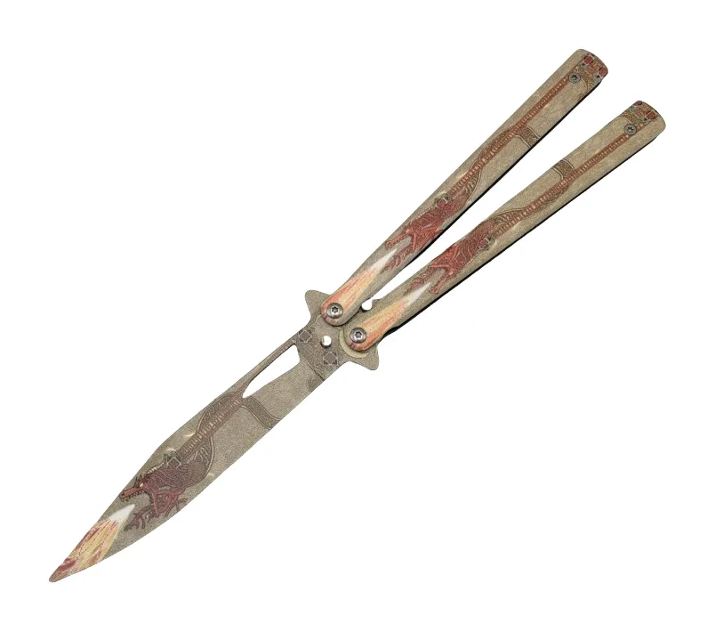 Single-pointed Dragon Legend Unsharpened Butterfly Knife Training