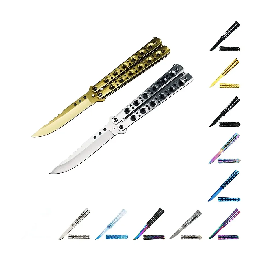 5.5inch Closed Length Black Scorpion Balisong Butterfly Flipper Knife