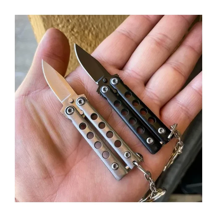 Mini Balisong Keychain Small Butterfly Knife