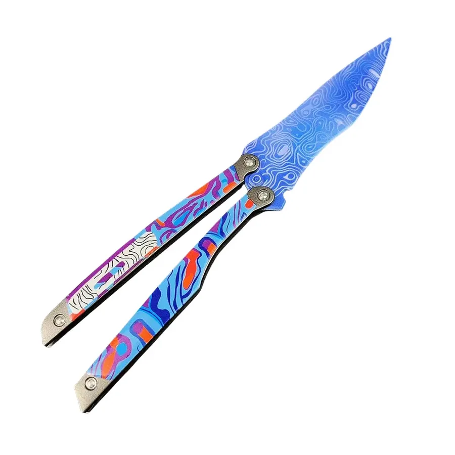 Lengfeng Butterfly Knife Alloy Foldable Peace Elite Surrounding Crafts Without Blade