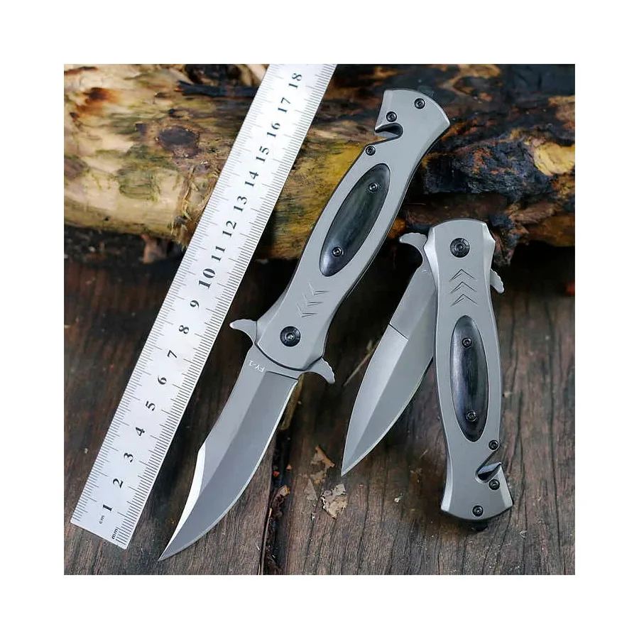 New Design Custom Logo Stainless Steel Folding Knife Knife Outdoor With Steel Handle
