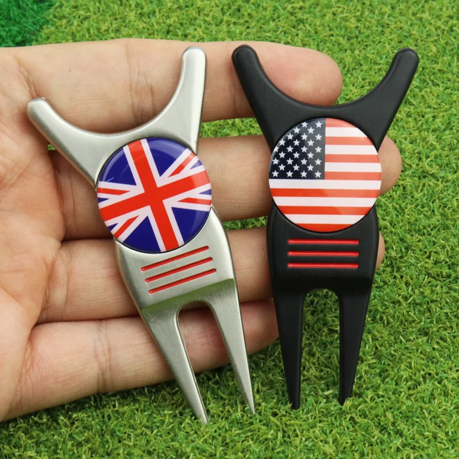 Multi Functional Metal Ball Fork Golf Green Fork